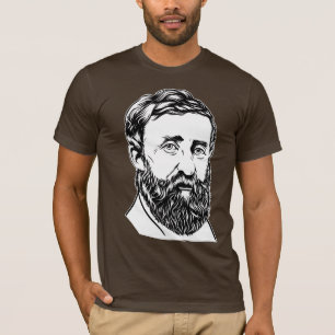 ヘンリー・デイヴィッド・ソローのポートレート Tシャツ