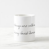 ヘンリー・デイヴィッド・ソローの引用文のマグ コーヒーマグカップ (中央)