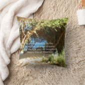 ヘンリー・デイヴィッド・ソローやる気を起こさせる・ドリームの引用 クッション (ブランケット)