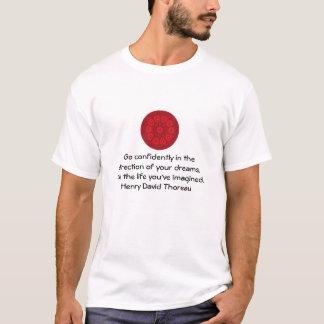 ヘンリー・デイヴィッド・ソローやる気を起こさせる・ドリームの引用 Tシャツ