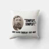 ヘンリー・デイヴィッド・ソロー単純化引用文 クッション (裏面)