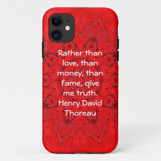 ヘンリー・デイヴィッド・ソロー英知の引用ことわざ Case-Mate iPhoneケース (裏面)