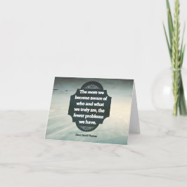 ヘンリー・デイヴィッド・ソロー インスピレーション名言「認識」 サンキューカード