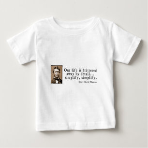ヘンリー・デイヴィッド・ソロー-簡単にして下さい、簡単にして下さい ベビーTシャツ