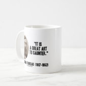 ヘンリー·デービッド·トレオは、サン素晴らしターの芸術だ コーヒーマグカップ (正面左)