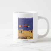 ヘンリー·ファーマンがイッシー·レ·ムーリノーで飛ぶ ジャンボコーヒーマグカップ (右)