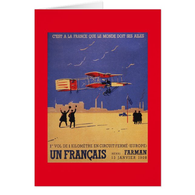 ヘンリー・ファーマンがイッシー・レ・ムーリノーを飛ぶ (正面)