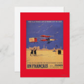 ヘンリー・ファーマンがイッシー・レ・ムーリノーを飛ぶ ポストカード (正面/裏面)