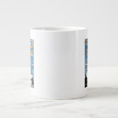 ヘンリー·ファーマンが男性飛んでいるの宣伝ポスターを飛ぶ ジャンボコーヒーマグカップ (正面)