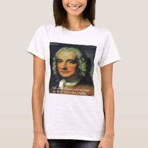 ヘンリー・フィールディング "金があなたの神なら" 引用 Tシャツ
