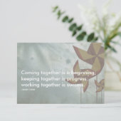 ヘンリー・フォードの成功名言 招待状 (スタンド正面)