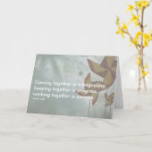 ヘンリー・フォード成功引用文 カード (黄色い花)