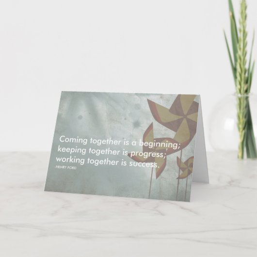 ヘンリー・フォード成功引用文 カード (正面)