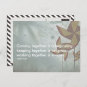 ヘンリー・フォード成功引用文 ポストカード (正面/裏面)