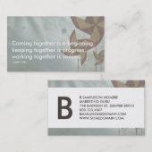 ヘンリー・フォード成功引用文 名刺 (正面/裏面)