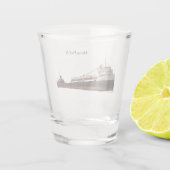 ヘンリー・フォード2世がグラスを撃った ショットグラス (裏面)