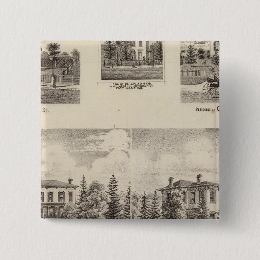 ヘンリー·ベイカーの邸宅とその他 缶バッジ (正面)