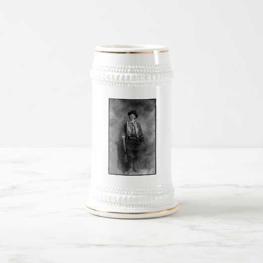 ヘンリー・マッカーティ、ビリー・ザ・アウトロー・キッド・オブ・オールド・ウェスト ビールジョッキ (中央)