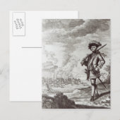 ヘンリー・モーガン大尉が袋に入った ポストカード (正面/裏面)