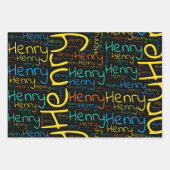 ヘンリー ラッピングペーパーシート (正面2)