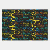 ヘンリー ラッピングペーパーシート (正面)