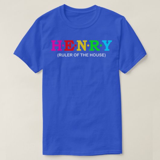 ヘンリー・ルーラーズオブザハウス Tシャツ (デザイン正面)