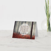 ヘンリー・ロングフェロー感動的引用文忍耐力 サンキューカード (正面)