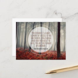 ヘンリー・ロングフェロー感動的引用文忍耐力 ポストカード