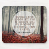 ヘンリー・ロングフェロー感動的引用文忍耐力 マウスパッド (正面)