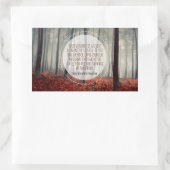 ヘンリー・ロングフェロー感動的引用文忍耐力 長方形シール (バッグ)