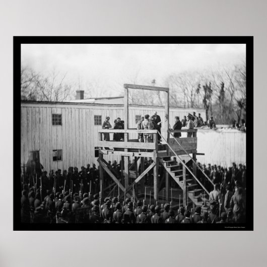 ヘンリー・ワーツ大尉の処刑1865 ポスター (正面)