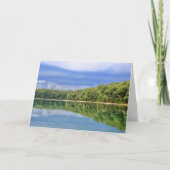 ヘンリー・D・ソローの引用文があるウォルデン池: カード (正面)