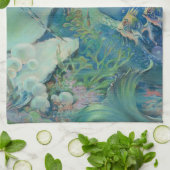 ヘンリーClive著人魚 キッチンタオル (折り畳み)