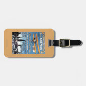 ヘンリーFarmanは飛んでいるな人の広告宣伝ポスターを飛ばします ラゲッジタグ (正面横)