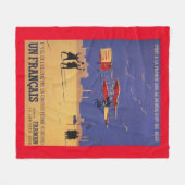 ヘンリーFarmanはIssy-les-Moulineauxで飛びます フリースブランケット (正面(横))