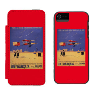 ヘンリーFarmanはIssy-les-Moulineauxで飛びます iPhone SE/5/5sウォレットケース