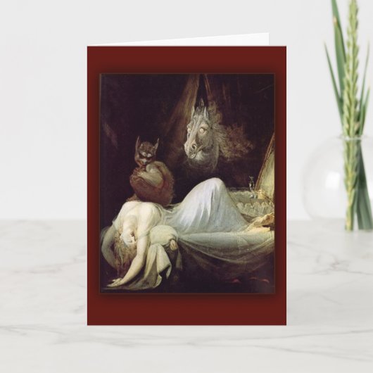 ヘンリーFuseli 1781年著悪夢 カード (正面)