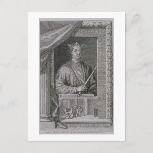 ヘンリーII (1133-89)1154年のイギリス王 ポストカード (正面)