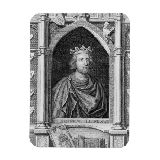 ヘンリーIII (1207-72)英国の王1216、eng マグネット (縦)