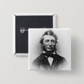 ヘンリーThoreau 缶バッジ (正面&裏面)