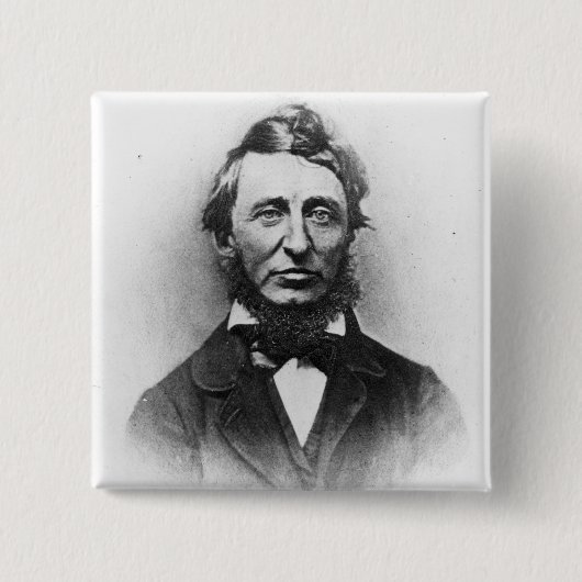 ヘンリーThoreau 缶バッジ (正面)