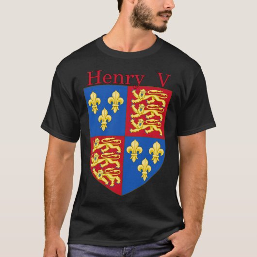 ヘンリーVアームズ王室の王 Tシャツ (正面)