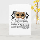 ヘンリーV引用文 カード (黄色い花)