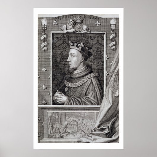 ヘンリーV (1387-1422)ケンジント絵画のAの後 ポスター (正面)