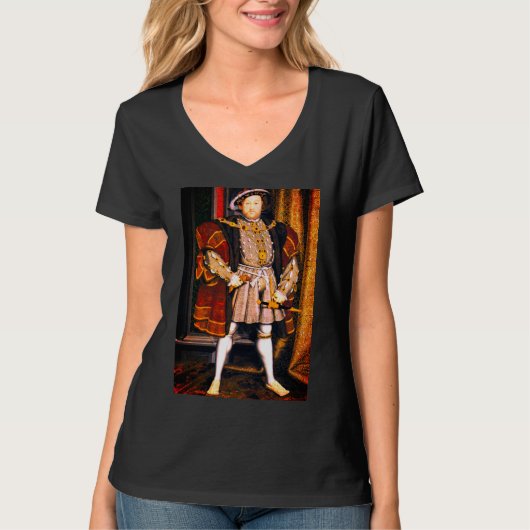 ヘンリーVIIIチュドルズ歴史王イングランド6人の妻T Tシャツ (正面)