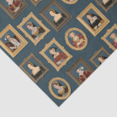 ヘンリーVIII六妻ポートレートフレームティール（緑がかった色） 薄葉紙 (詳細)