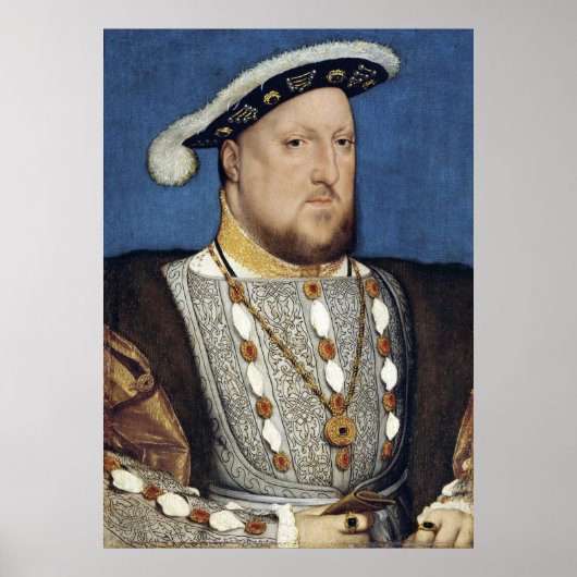 ヘンリーVIII of England - Hans Holbien the Young ポスター (正面)