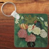 ヘンリ・ルソーによるアイビーの花、ヴィンテージ フラワーズ キーホルダー (正面)