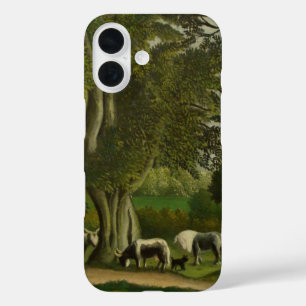 ヘンリ・ルソーによる『牛乳少女のある風景』 iPhone 16ケース