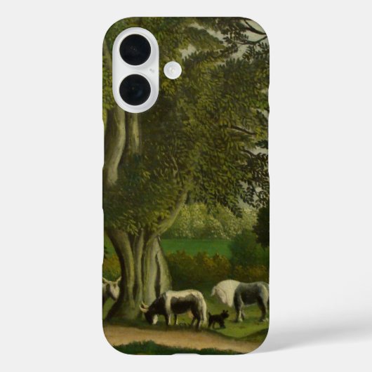 ヘンリ・ルソーによる『牛乳少女のある風景』 Case-Mate iPhoneケース (裏面)